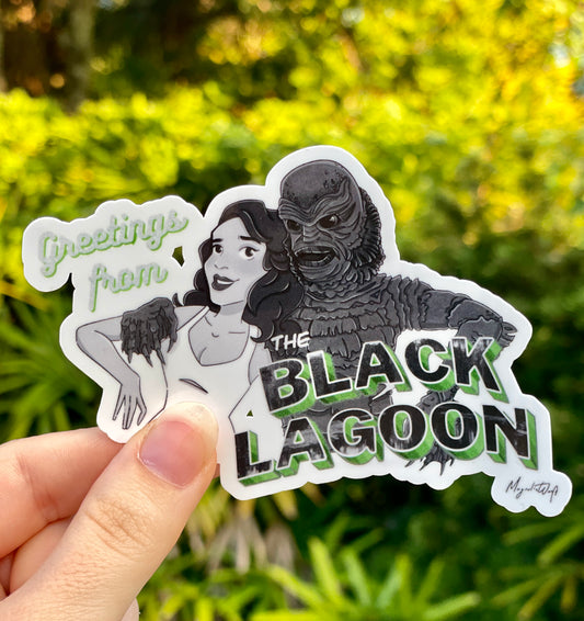 Creature from the Black Lagoon Postcard Sticker