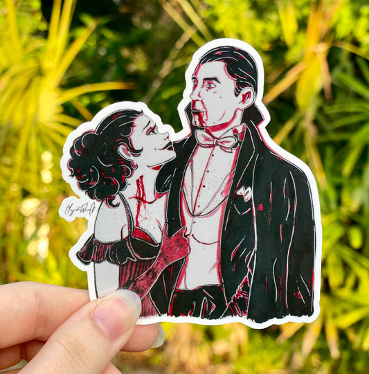 Romantic Dracula Sticker